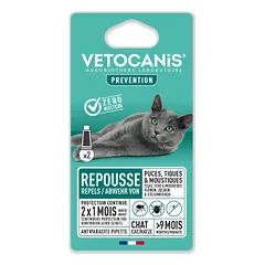 Vetocanis atbaidantis užlašinamas tirpalas katėms, N2