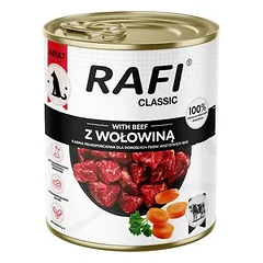 Rafi Dog Classic drėgnas maistas šunims 12 x 800 g — 2 nuotrauka