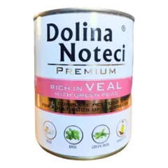 Dolina Noteci Premium konservai šunims su veršiena ir žaliaisiais žirneliais 800 g