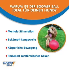 Boomer Ball žaislas šunims, Dydis M: Ø 15 cm — 5 nuotrauka