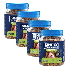 SIMPLY FROM NATURE Smart Bites Triušių treniruokliai šunims 4x130g