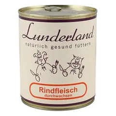 Lunderland perpinta jautiena konservuose, drėgnas maistas šunims, 200 - 399 g — 2 nuotrauka