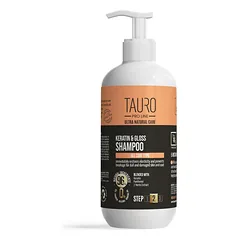 TAURO PRO LINE ULTRA NATURAL CARE Keratin & Gloss šampūnas šunų ir kačių kailio priežiūrai, 3785 ml — 4 nuotrauka