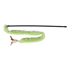 Trixie Playing Rod With Plush Strip žaislas-meškerė katėms su pliušinėmis juostelėmis, 48 cm