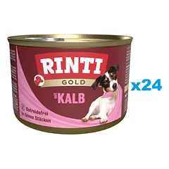 RINTI Gold Veal Mini Veal mažų veislių šunims 24x185g