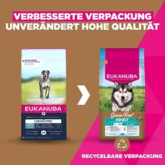 Eukanuba Grain Free Adult Large & Giant Breed su jūrų žuvimi, sausas maistas šunims — 2 nuotrauka