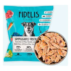 FIDELIS Kaninchen mit Reis, Karotte und Cranberries (400g) gefroren