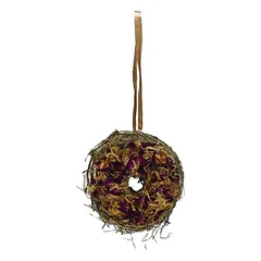 Beeztees Nagersnack Heudonut mit Rose und Ringelblume 65 g