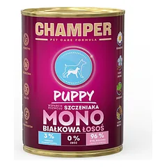 CHAMPER Puppy Lašišos monoproteinų maistas šuniukams 400 g