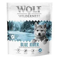 Wolf of Wilderness Junior "Blue River" su lašiša – begrūdis sausas maistas šunims, > 10 kg — 3 nuotrauka