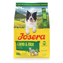 Josera Lamb + Rice A/S sausas pašaras šunims su ėriena ir ryžiais, 3 kg