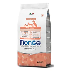 MONGE Puppy sausas maistas šuniukams su lašiša 2,5 kg