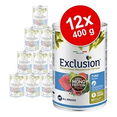 Exclusion Mediterraneo Adult, drėgnas maistas šunims 12 x 400 g