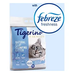 Tigerino x Febreze: Premium Katzenstreu - Febreze Frischer Baumwollblütenduft
