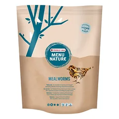 VERSELE-LAGA Menu Nature Mealworms džiovintos baltosios muselės 300g - skanėstas laukiniams paukščiams