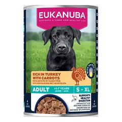 Eukanuba konservuotas maistas šunims su kalakutiena ir morkomis 400g
