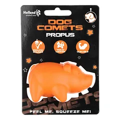 Dog Comets Propus - guminis mini žaislas šunims, kiaulė su skanėsto anga