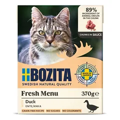 Konservai katėms Bozita Cat su antiena, 370 g