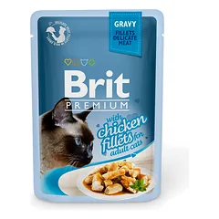 Brit Premium Delicate konservai katėms Chicken in Gravy  24vnt. x 85g.