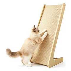 HausPets Kratzbrett Rampe Katze Sisal 69cm Holz L Möbelschutz