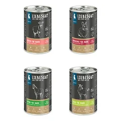 Liebesgut drėgnas maistas šunims, bandomasis rinkinys Sensitiv 8 x 400 g
