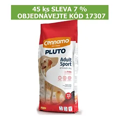 Sausas šunų maistas PLUTO Dog Sport Energy aktyviems šunims su vištiena, 15 kg