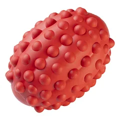 GimDog Red Titan Bomb žaislas šunims, masažuoja dantenas, raudonas