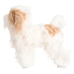 Mr. Jiang Teddy viso kūno kailis - keičiamas kailis Teddy kirpimo manekenui, smėlio spalvos, Biała — 2 nuotrauka