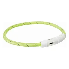 Trixie Dog Flash Light Ring USB XS-S 35 cm / Ø 7 mm Green