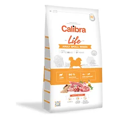 CALIBRA Dog Life Adult Small Breed Lamb sausas maistas suaugusiems mažų veislių šunims su ėriena, 1,5kg