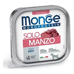 Monge Monoprotein paštetas, tik jautiena, drėgnas maistas šunims 150 g parduotuvėje superaugintinis.lt