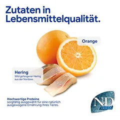 Farmina N&D Ocean Cat sterilizuotoms Adult su silke ir apelsinu, sausas maistas katėms — 3 nuotrauka