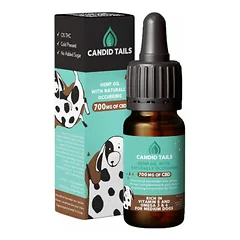 Candid Tails kanapių ir lašišų aliejus vidutiniams (12-25 kg) šunims 20 ml