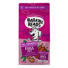 BARKING HEADS Fuss Pot Duck Pašaras Šunims Su Antiena, 2 kg — 1 nuotrauka