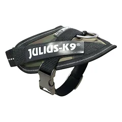 Julius - K9 IDC Powerharness Camouflage - aukštos kokybės šunų petnešos kamufliažinės/khaki spalvos, Baby 1 — 3 nuotrauka