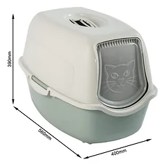 ROTHO ECO BAILEY kačių tualetas, žalia/smėlio sp. — 4 nuotrauka