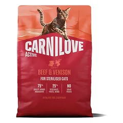 Carnilove Cat Active Sterilised Beef & Venison 2 kg parduotuvėje fera.lt