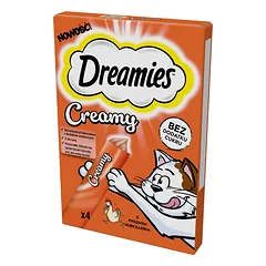 DREAMIES Creamy kreminiai skanėstai katėms su vištiena, 44 x 10 g