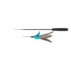 TRIXIE Teleskopinė meškerė, su 2 žaislais, stiklo pluoštas, 40-98 cm (pak.4)