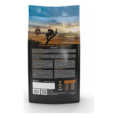 AMBROSIA begrūdis su šviežia lašiša ir vištiena sausas maistas sterilizuotoms katėms, grain-free Sterilized Fresh Salmon & Chicken 1,5 kg — 3 nuotrauka