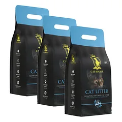 Cat Royale Natūralus bentonito kraikas 30l (3x10l)