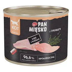 PAN MIĘSKO kalakutienma  ir triušienos šlapias kačių maistas 200 g