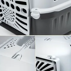Lionto plastikinė transportavimo dėžė, antracito spalvos, B 31,5 x T 48 x H 33 cm — 3 nuotrauka