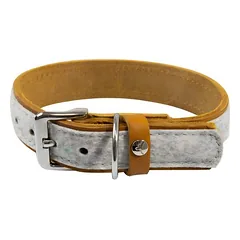 Das Lederband antkaklis šunims Norden Grey/Maroon