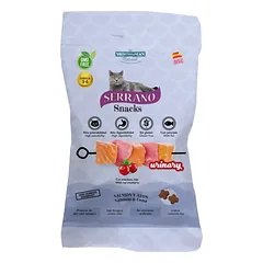 Serrano Snack Cat Urinary Salmon & Tuna su lašiša ir tunu skanėstai katėms , 50 g