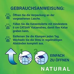 Catsan Natural kraikas katėms — 3 nuotrauka