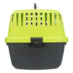 Trixie Capri XS transportavimo dėžė šunims ir katėms, antracito/žalia, iki 4 kg, 26x25x39 cm — 3 nuotrauka