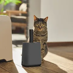 Rotho MyPet BIALA semtuvėlis su laikikliu, Rinkinys: šaufelė su laikikliu + kačių tualetas BIALA XL — 2 nuotrauka