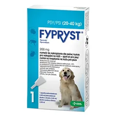 Fypryst Fipronil 268mg - lašai nuo blusų ir erkių šunims, sveriantiems nuo 20 iki