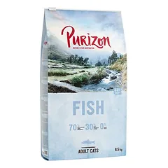 Purizon begrūdis kombinuotas rinkinys katėms: 6,5 kg sauso maisto + 3 x 40 g skanėstų, Original Huhn & Fisch + Huhn mit Fisch — 3 nuotrauka